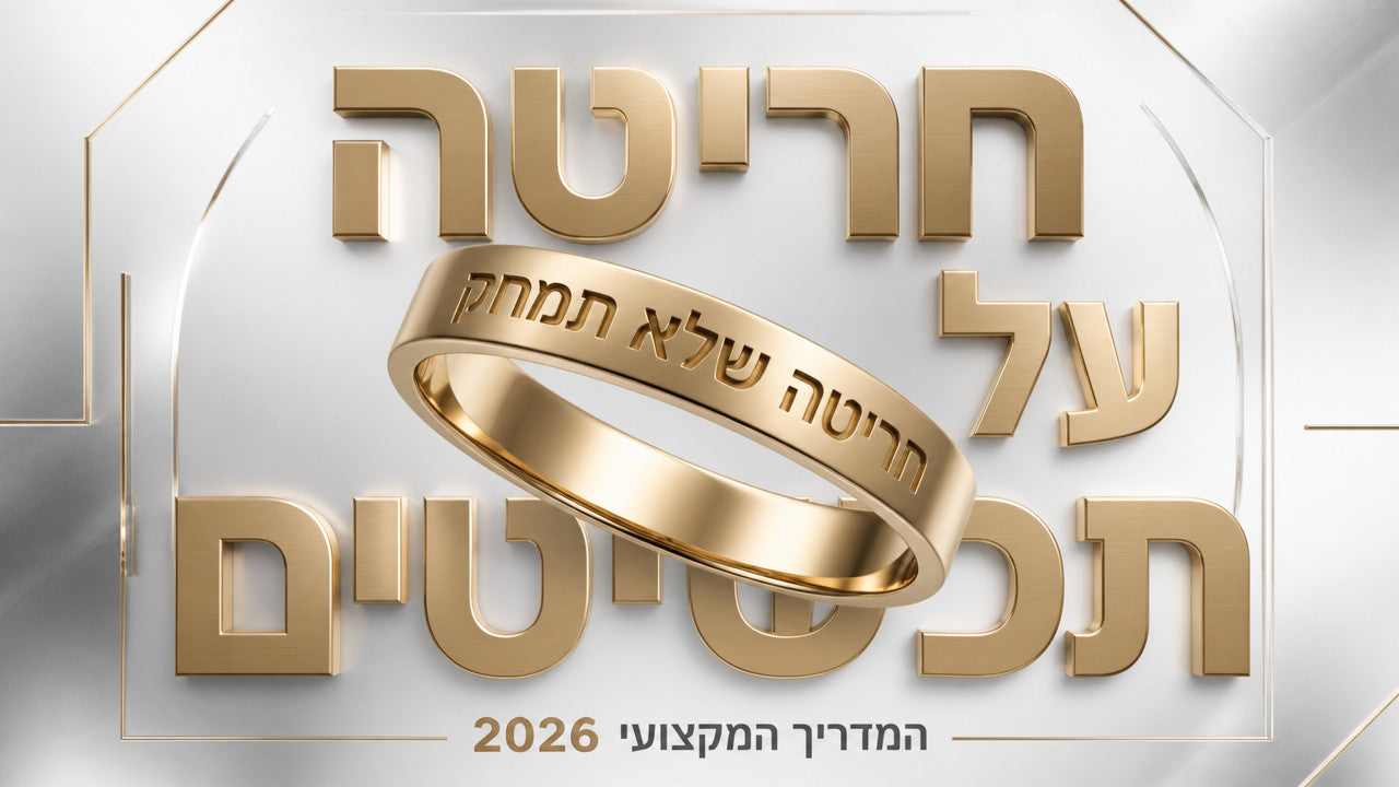 חריטה על תכשיטים: המדריך המקצועי לבחירה נכונה ב-2026
