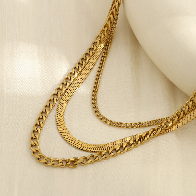 מארז 3 שרשראות ״גלי״ | לוק חדש בכל יום - Pura Vida